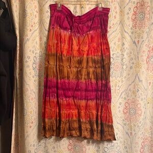 Vibrant Tie-Dye Skirt